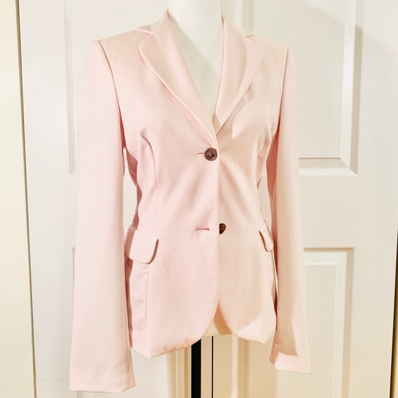 HUGO BOSS Blush Fluted Sleeve Blazer - Picture 1 of 2